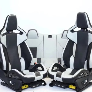 Transforma el Interior de tu Auto con Asientos de Fibra de Carbono Portátiles con Sonido Envolvente, Compatibles con X3M X8M G80 G98 - Product Image 3