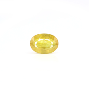 Certified Natural Yellow Sapphire 3.1 Carat Oval Cut Loose Gemstone for Fine Jewelry - Product Image 1