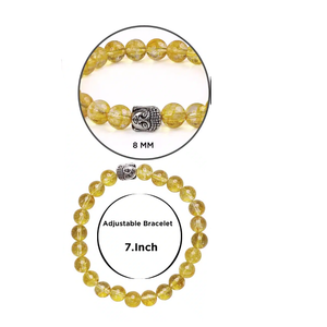 High quality Citrine Buddha Bracelet Gemstone Bead Bracelet Fashion Charm Jewelry for Men Women for Energy Meditation Gift - Product Image 5