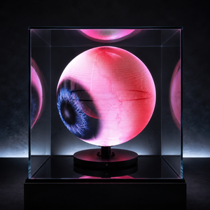 Pantalla LED Holográfica 3D con Caja Acrílica Q50-HDR10+ 1080P, Ángulo de Visión de 360° para Uso Comercial Moderno - Product Image 4