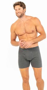 Calzoncillos bóxer para hombre, paquete de 3, color liso, tiro medio, sin costuras, de algodón y elastano tejido - Product Image 4