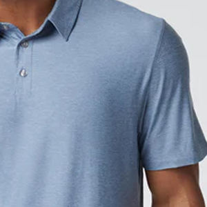 Camiseta Casual con Cuello para Hombre con Logotipo Personalizado, Camiseta Premium con Cuello Camisero y Logotipo Bordado en Color Sólido - Product Image 4