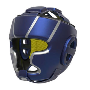 Five B Custom Boxing Head Guard High Quality Modular Protective Headgear <b>Padded</b> Helmet PVC Leather Adjustable Hook Loop Closure - Product Image 4