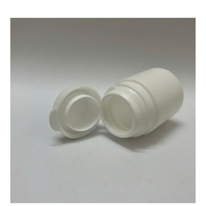 White Cylinder PE Plastic Bottle with Screw Cap Liquid & <b>Tablet</b> Cosmetic <b>Container</b> 30ml Printable - Product Image 4