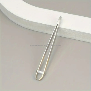 Pince à épiler les sourcils pince en acier inoxydable tondeuse à sourcils pince d'extension de cils maquillage beauté réparation outil de cils - Product Image 2