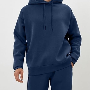 Ensemble de survêtement de sport personnalisé pour homme, veste et pantalon décontractés, 100% coton - Product Image 4