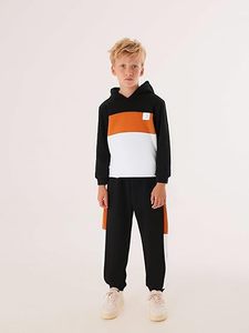 Ensemble de survêtements pour enfants en gros, collection printemps |   Sweat-shirt et pantalon à col rond pour enfants, ensemble de survêtement en coton pour le printemps |   Sweat-shirt décontracté - Product Image 4