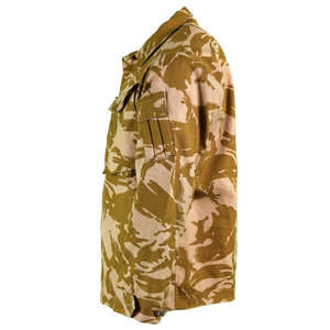 Camisa Táctica Británica de Manga Larga con Camuflaje Desértico, Botones Frontales, Bolsillos en el Pecho, Uniforme de Trabajo de Algodón - Product Image 4