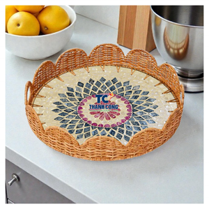 Fournisseur en gros de plateaux en nacre, élégant accent d'intérieur, plateau en nacre, Vietnam - Product Image 1