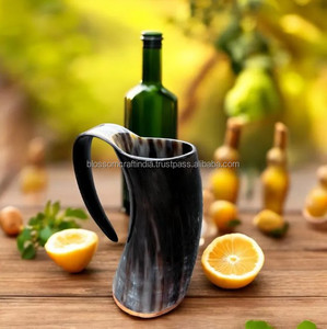 Taza de Cuerno Natural de Primera Calidad, Diseño Inspirado en Buey, Vaca o Búfalo, Hecha a Mano, Acabado Rústico Duradero, Artículo de Regalo - Product Image 3