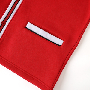 Cardigan en molleton rouge de l'Université de l'État d'Illinois, col en V, style Letterman, en laine épaisse/cachemire, tricot classique universitaire pour l'hiver - Product Image 4