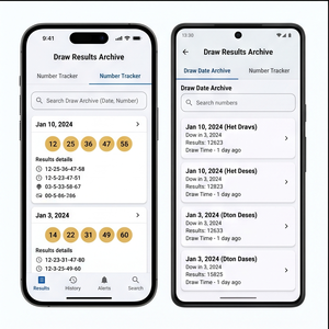 Aplicación Royalcraft Results Checker – Genera Resultados, Seguimiento de Números, Notificaciones y Archivo de Historial para IOS/Android y MAC - Product Image 3
