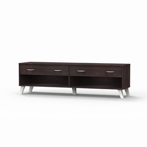 Modern 2636 Extra Wide TV Stand 2-<b>Drawer</b> Open Storage Shelves Living Room Entertainment Center Media Console <b>Unit</b> - Product Image 5