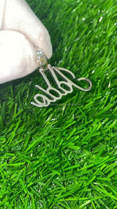 Wholesale Unisex JADO Letter <b>Pendant</b> 14K <b>Solid</b> <b>Gold</b> Brilliant Cut VVS Moissanite Diamond DEF Custom Trendy Birthday Gift for her - Product Image 6