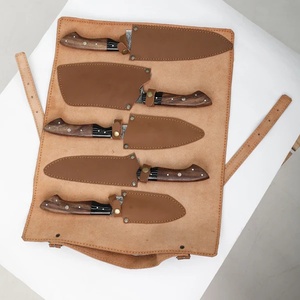 Juego de Cuchillos de Chef de Acero de Damasco Hechos a Mano con Diseño de Mango de Micarta y Madera, Cuchillos de Supervivencia y Caza A&M Enterprises - Product Image 6