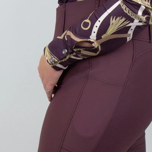Pantalon d'équitation extensible 4 directions de haute qualité, leggings, collants, vêtements d'équitation en tissu technique au toucher doux - Product Image 6