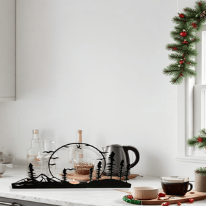 CIFbuy Set di 2 Portacandele Moderni in Metallo a Forma di Corna, Centrotavola Rustico Stile Fattoria con TikTok per Servizio Ritiro Temu - Product Image 2