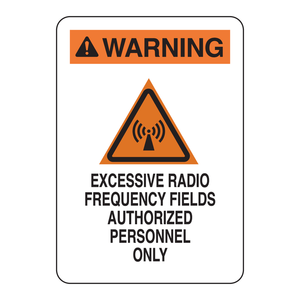 Señal de Advertencia de Campos de Radiofrecuencia para Áreas de Control de Acceso Interiores y Exteriores - Product Image 3