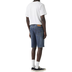 High Quality Men's Summer Mid Waist Straight Fit Vintage Washed Denim Shorts 10" Inseam Custom Logo Casual Cotton Shorts - Product Image 3