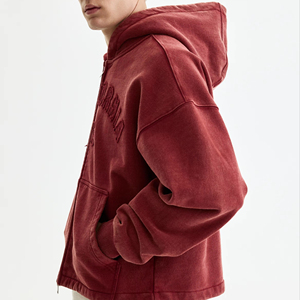 Winter Warm Hoodie Men <b>Thick</b> <b>Fleece</b> Pullover Casual Streetwear Oversized Plain Hoodie Bulk Supply - Product Image 1