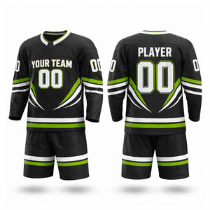 Nouveaux ensembles de maillots de hockey d'hiver respirants et personnalisés pour hommes, vente en gros, impression par transfert thermique du nom de l'équipe et du logo, haute qualité, séchage rapide - Product Image 4