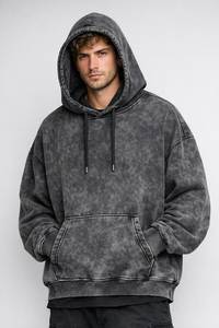Sweat à capuche décontracté personnalisé pour homme, avec impression frontale, en molleton de coton doux, confortable, pour le quotidien, mode hiver, 370g, respirant - Product Image 3