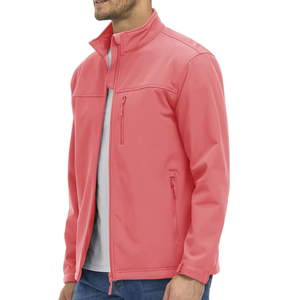 Custom Men’s Softshell Jacket Waterproof Windproof Outdoor Jacket Stand Collar Full <b>Zip</b> Lightweight Performance Jacket OEM ODM - Product Image 5