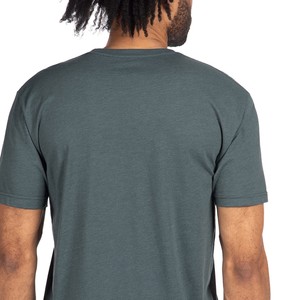 Camiseta de Algodón a Rayas con Cuello Redondo para Hombre, Talla Grande, Logotipo Personalizado en la Parte Delantera, Impresión Serigráfica Ecológica, Manga Corta Informal - Product Image 3