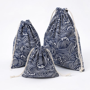 Child Cotton Promotional <b>Drawstring</b> Dustproof <b>Bags</b> with Printed Designs custom logo and custom desighn - Product Image 2