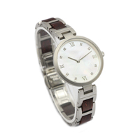Montre de luxe pour femme sur mesure, fabrication OEM, acier inoxydable, élégante, avec emballage de marque, montre-bracelet tendance, vente en gros