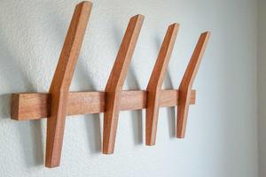 Contemporary Wooden Coat Organizer - Product Image 6