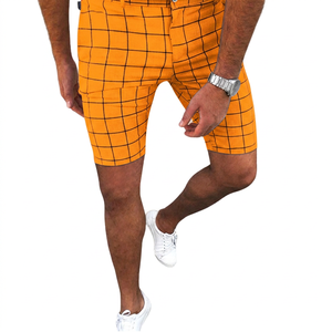 Pantalones Cortos Bermuda a Cuadros para Hombre, Cintura Media, Algodón Oxford, Estilo Casual, con Bolsillos, Cierre de Botones, Transpirables - Product Image 4