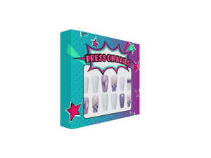 Venta al por mayor de embalaje impreso personalizado para la prensa en las <span class=keywords><strong>uñas</strong></span> Bonito diseño de <span class=keywords><strong>uñas</strong></span> artificiales Caja de embalaje - Product Image 6