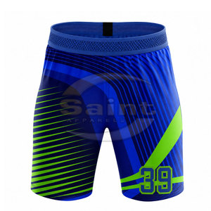 Uniforme de football américain à marque privée pour hommes, maillot et short de sport pour entraînement d'équipe, uniforme de football bleu et vert - Product Image 5