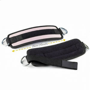 สายรัดข้อเท้าแบบสายเคเบิลสำหรับเครื่องออกกำลังกาย ใช้ได้ทั้งชายและหญิง สวมใส่สบาย ป้องกันอย่างมืออาชีพ ปรับแต่งได้ ผลิตจากไนลอนและนีโอพรีน พร้อมห่วงรูปตัว D รองรับน้ำหนักสำหรับผู้ชายและผู้หญิง - Product Image 3