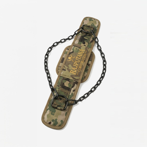 Weightlifting Dip Belts With Steel Chain Nylon Gym Trainer Camo Dip Belt Pull Up Powerlifting Camouflage Dip Belts Unisex - Product Image 4