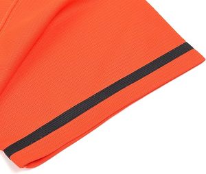 Maillot de baseball unisexe orange à manches courtes, boutonné sur le devant, anti-humidité, respirant, UPF 50+, grande taille, coupe classique, adulte, couleur unie - Product Image 5