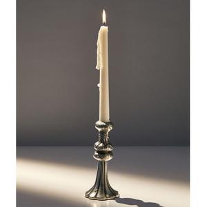 Portavelas Metálico Decorativo para el Hogar, con Acabado Antiguo Elegante, para Iluminación y Decoración - Product Image 1