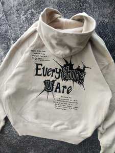 Sudadera con capucha con cremallera bordada de fabricante personalizado para hombre de alta calidad 100% algodón 450GSM huye productos más vendidos - Product Image 3