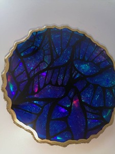 Posavasos de resina epoxi con diseño único de ángel, juego de posavasos para té, decoración del hogar, para regalo, de HUMAYYU WORLD CRAFT - Product Image 3