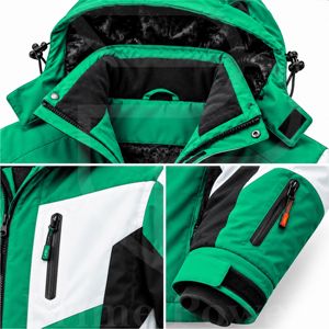 Fabricant de vestes personnalisées pour équipes de ski, vêtements d'extérieur pour clubs de snowboard, production d'uniformes de sports d'hiver, fournisseur en gros de vêtements - Product Image 4