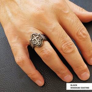 Bague BOJ RCJ 001 personnalisée en argent et diamant, bague de diplôme universitaire unisexe, cadeau pour les occasions de fête, prix bas - Product Image 4