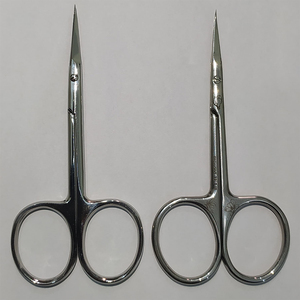 Ciseaux à cuticules STALEKS PRO, acier inoxydable poli miroir, avec crochet, 3,75 pouces, ciseaux pour salon de beauté - Product Image 4