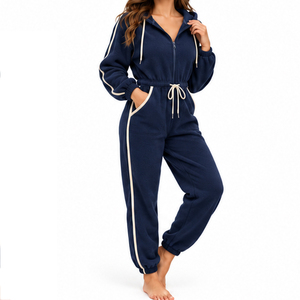 Combinaison en polaire pour femmes EAZWEARS, fabriquée sur commande, vêtements pour femmes, fabricant OEM ODM, grossiste, fournisseur, production de vêtements - Product Image 1