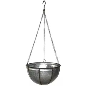 Pot suspendu jaune avec décoration de vigne de fraise artificielle, style rustique, pour usage extérieur et intérieur - Product Image 6