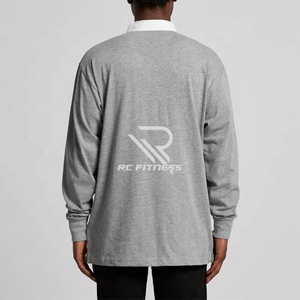 Polos de manga larga casuales de alta calidad, ropa de golf, logotipo personalizado, polo sencillo para hombre - Product Image 3