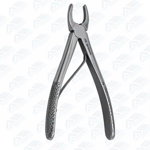 Forceps d'extraction dentaire manuel en acier inoxydable pour dents supérieures antérieures, à dents crantées, pour une adhérence améliorée et une précision chirurgicale - Product Image 5