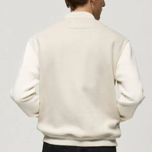 Custom Embroidery Work <b>Winter</b> Men's Varsity <b>Jackets</b> <b>Leather</b> Sleeve Baseball <b>Jacket</b> Coat College Men's Varsity Letterman <b>Jacket</b> - Product Image 6