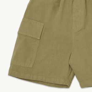 Service OEM : Conception élégante avec poches avant et taille élastique / Short cargo pour garçons, couleur unie, design de haute qualité - Product Image 3