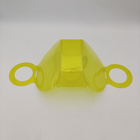 Boîte cadeau en plastique translucide jaune citron avec poignée, pour les faveurs de mariage, boîte anti-poussière, boîte cadeau sur le thème du printemps